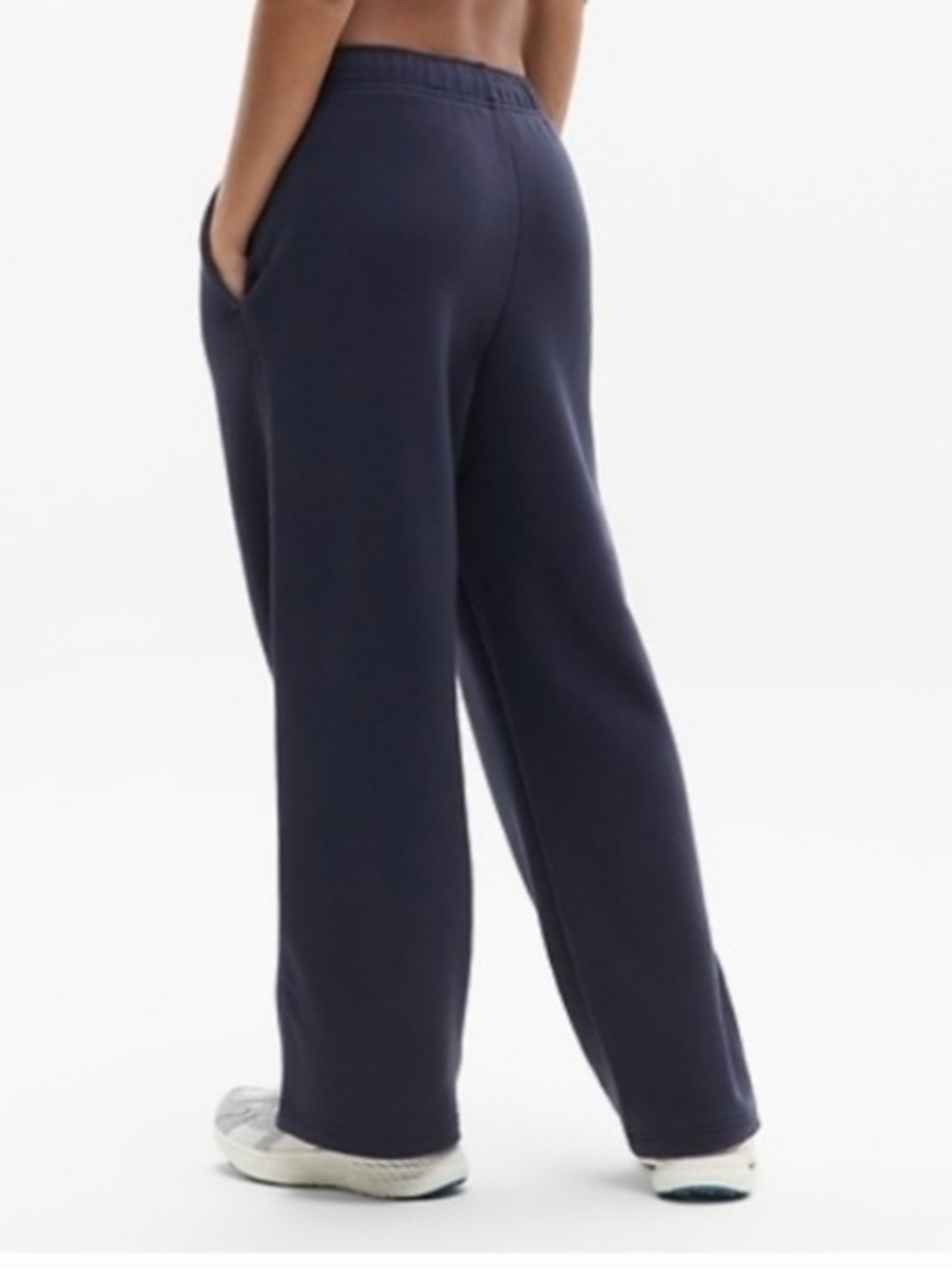 Athleta Terry Mid Rise Pant navy medium - Picture 6 of 6